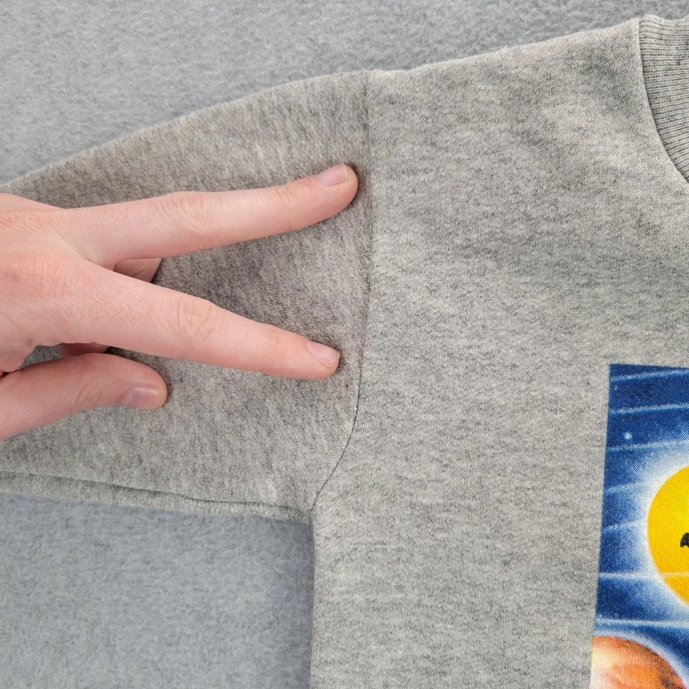 Smiley Sweatshirt‎ Kids 18M Gray Vintage Have a Nice Millennium Space Graphic